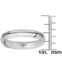 Obalni nakit četka i polirani prsten od titanijskog pojasa
