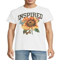 Muška i veliki muški inspirirana grafička majica suncokreta, veličine S-3xl