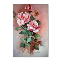 Zaštitni znak likovna umjetnost 'Pink Roses' platno umjetnost Arie Reinhardt Taylor