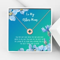Na moju drugu matičnu karticu i poklon za ogrlicu, poklon za majčin dan za mamu, nakit i karticu, poklon za mamu,