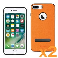 IPhone plus Plus robusna tekstura TPU zaštitni poklopac u Orange za upotrebu s Apple iPhoneom plus 2-pack
