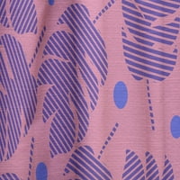 DesignArt 'Tropska palminog lišća na ružičastoj' Modernoj ploči za zavjese iz sredine stoljeća