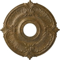 Stolarija od 18 1 4 5 8Atika stropni medaljon, ručno oslikana u Trljanoj bronci