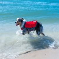Vanjski Hound Dawson Swim Dog Life Jacket, Crvena, velika