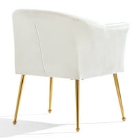 Hommoo Velvet Accent Stolica s drvenim okvirom, moderni klub naslonjača Slobodna stolica sa zlatnim metalnim nogama,