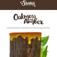 Oakmoss & Amber svijeća - velika bijela 16. oz. Vrlo mirisna staklena svijeća - napravljena od prirodnih ulja -