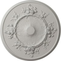 Stropni medaljon od 27 28 1 8 s cvjetnim uzorkom, ručno oslikan u Ultra čistoj bijeloj boji