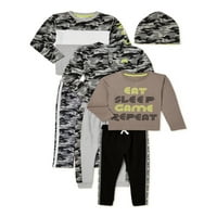 Freestyle Revolution Boys Twichirt, majice, jogger hlače i beanie, set odjeće od 7 komada, veličine 4-14