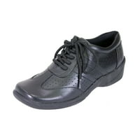 Sat udobnosti donna široke širine udobne cipele za posao i casual odjeću crni 6.5