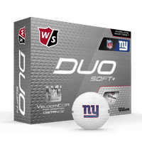 Wilson Staff Duo Soft + NFL Golf Balls White, New York Giants