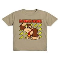 Donkey Kong Boys banane grafičke majice s kratkim rukavima, 2-pak, veličine XS-XXL