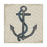 Zaštitni znak likovne umjetnosti morsko sidro na platnu Michaela Mullana