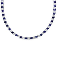 Tvrtka je stvorila tenisku ogrlicu od srebra s plavim safirom i bijelim safirom