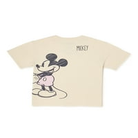 Prednja i stražnja grafička majica za djevojčice s Minnie i Mikki Mouseom u veličinama 4-16